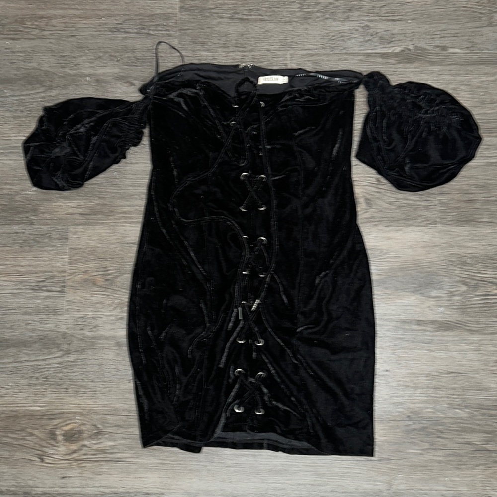 Black mini dress